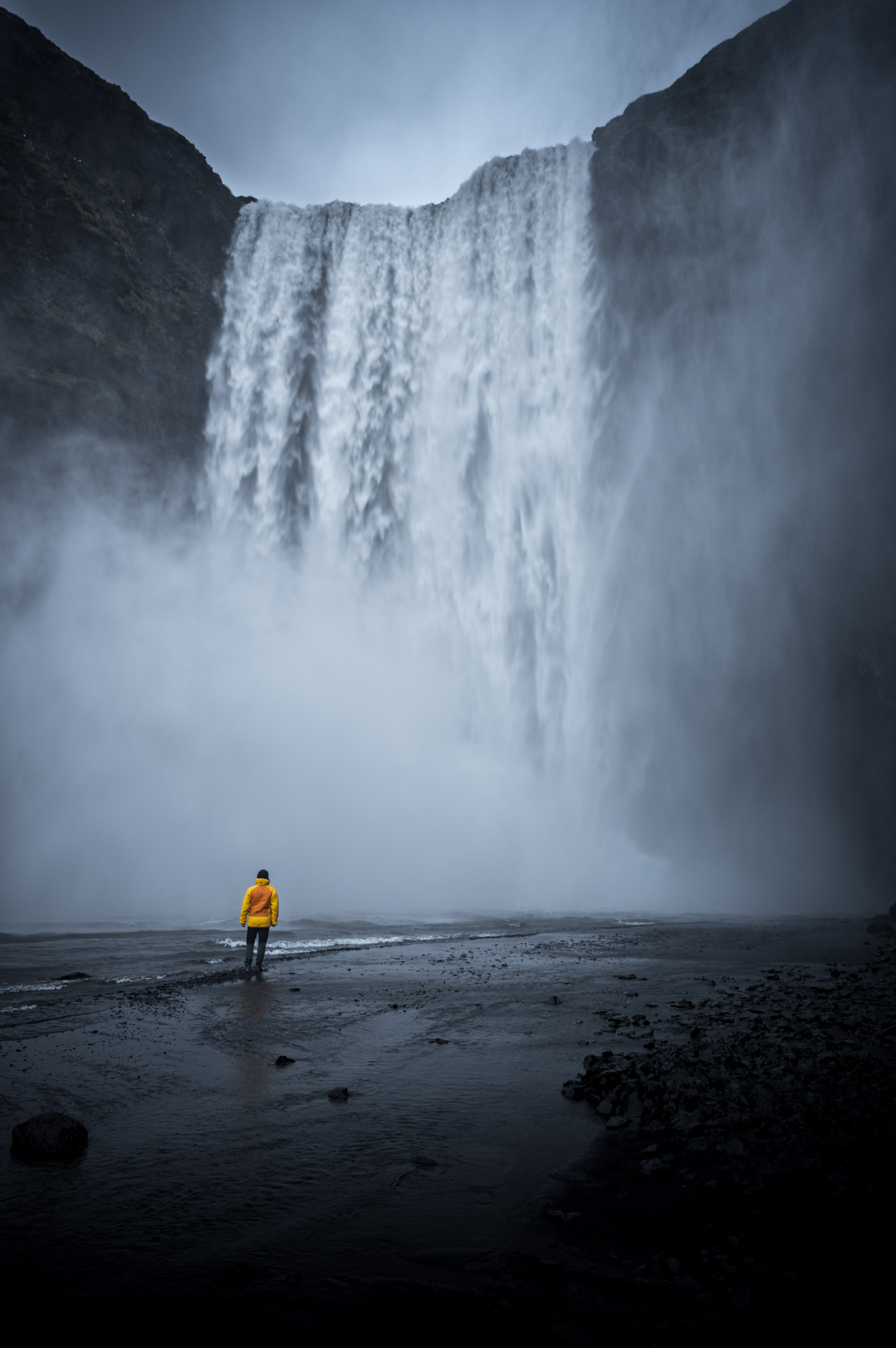 cascade de Skogafoss en Islande